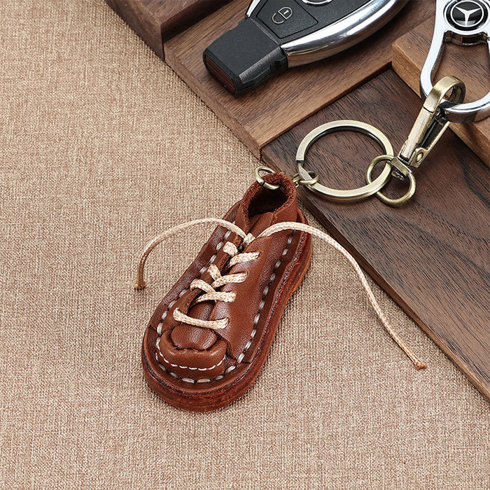 Wholesale Keychains Leather Strawberry Shoes MOQ≥5 JDC-KC-QiaoY001