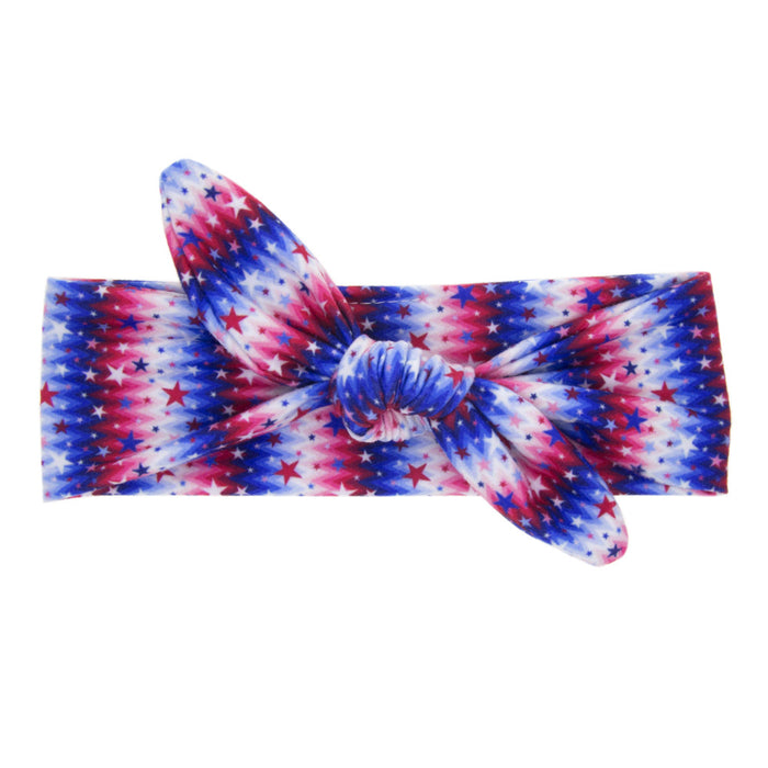 Wholesale 4th of July Independence Day Kids Elastic Headband Baby Print JDC-HD-QiuN001