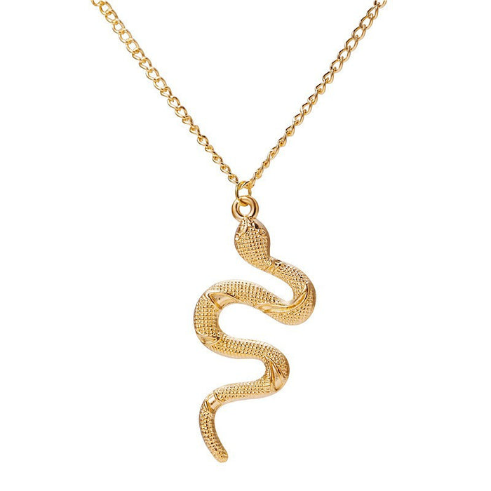 Wholesale Necklace Alloy Serpent Pendant Sweater Chain MOQ≥2 JDC-NE-ZhenL006