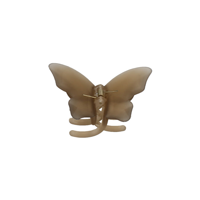 Wholesale Hair Clips Plastic Clear Butterfly Matte MOQ≥2 JDC-HC-CLie007