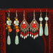 Jewelry WholesaleWholesale antique earrings women's red agate pearl long JDC-ES-Luox006 Earrings 洛湘 %variant_option1% %variant_option2% %variant_option3%  Factory Price JoyasDeChina Joyas De China