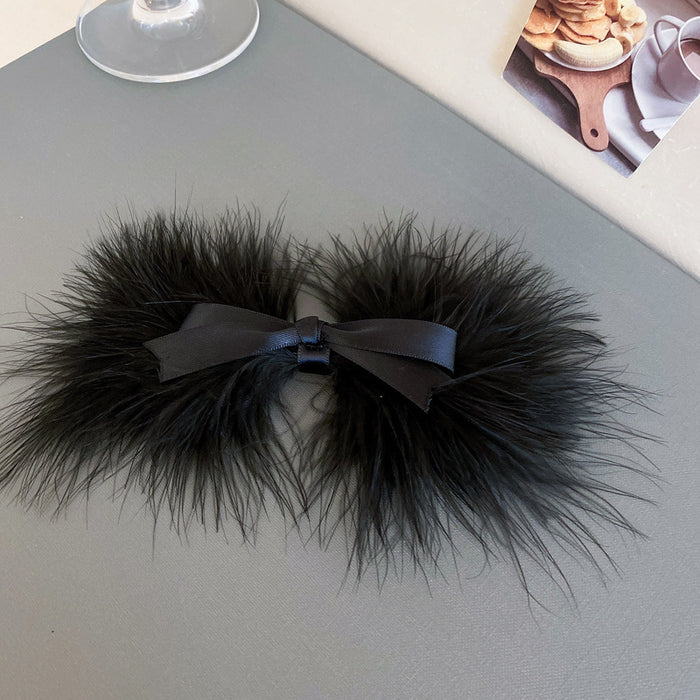 Wholesale Hair Clips Feather Bow JDC-HC-CR004