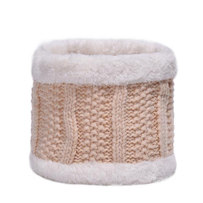 Wholesale Hat Wool Fleece Warm Knitted Scarf Suit MOQ≥2 JDC-FH-FLei003