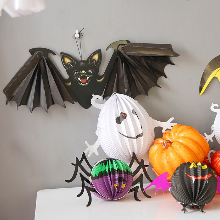 Wholesale Decorative Paper Halloween Venue Spider Decorations MOQ≥2 JDC-DCN-Yimo002