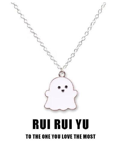 Wholesale Necklace Copper Ghost Ghosts Halloween Gifts JDC-NE-KAN001
