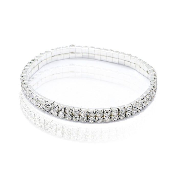 Wholesale full diamond anklet super shiny elastic MOQ≥2 JDC-AS-RuiP001