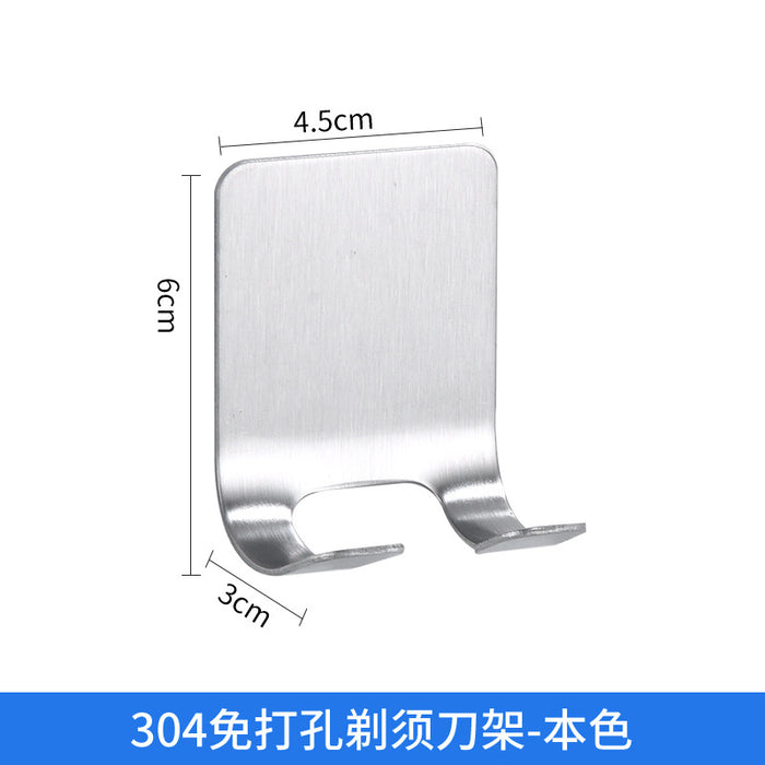 Soporte de rasurador de acero inoxidable al por mayor 304 para baño MOQ≥2 JDC-Shr-Chaoz001
