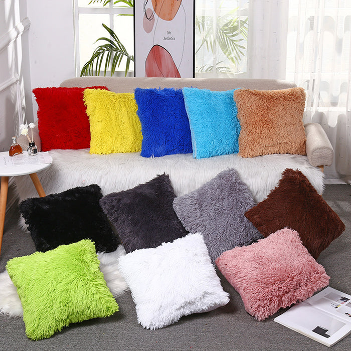 Wholesale Solid Color Sea Lion Fleece Throw Pillow Cover JDC-PW-Yichen027