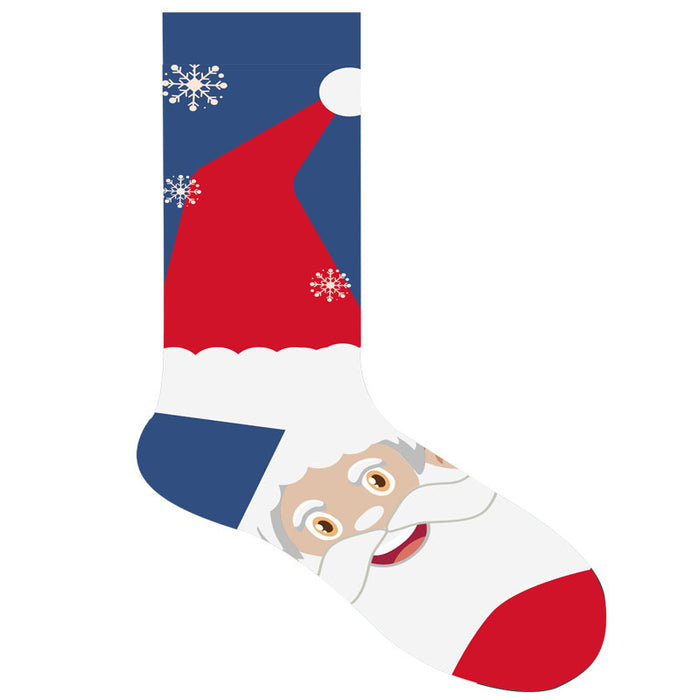 Calcetines al por mayor algodón navidad santa claus calcetines moq≥3 jdc-sk-jteng002