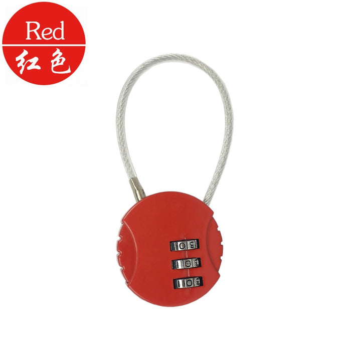 Wholesale Zinc Alloy Steel Wire Rope Combination Lock Anti-theft Lock JDC-LC-JSheng002