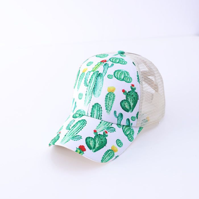 Wholesale Hat Cotton Print Breathable Thin Peaked Cap MOQ≥2 JDC-FH-YiLv001
