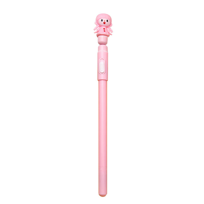 Wholesale Ballpoint Pen Plastic Cute Cartoon Glowing Tumbler Magnet Pen MOQ≥2 JDC-BP-yige031