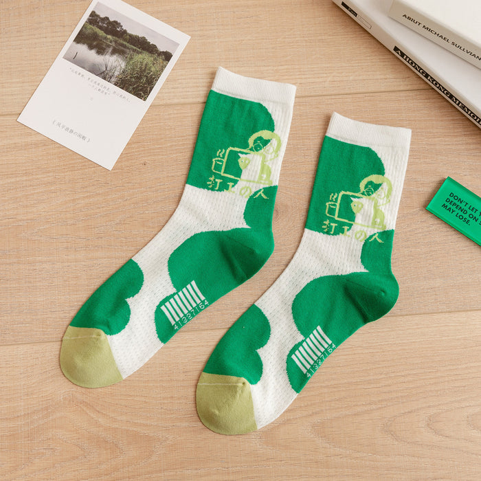Wholesale summer new thin breathable mesh socks JDC-SK-JTing004