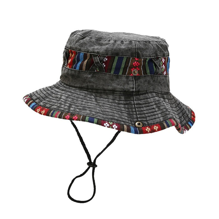 Sombrero de cubo de algodón al por mayor Sombrero de senderismo al aire libre Moq≥2 JDC-FH-LVYI012