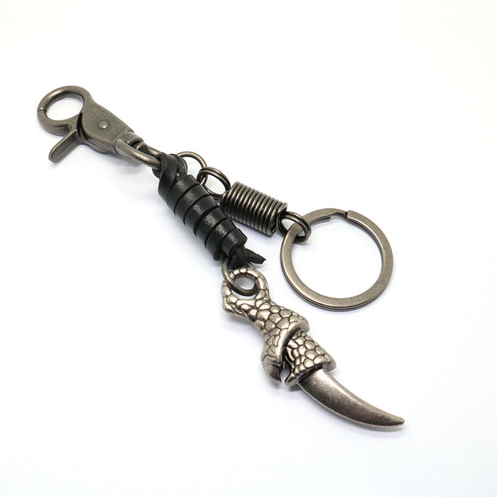 Wholesale Keychain Alloy Handmade Eagle Claw Pendant Pendant MOQ≥2 JDC-KC-HTian002