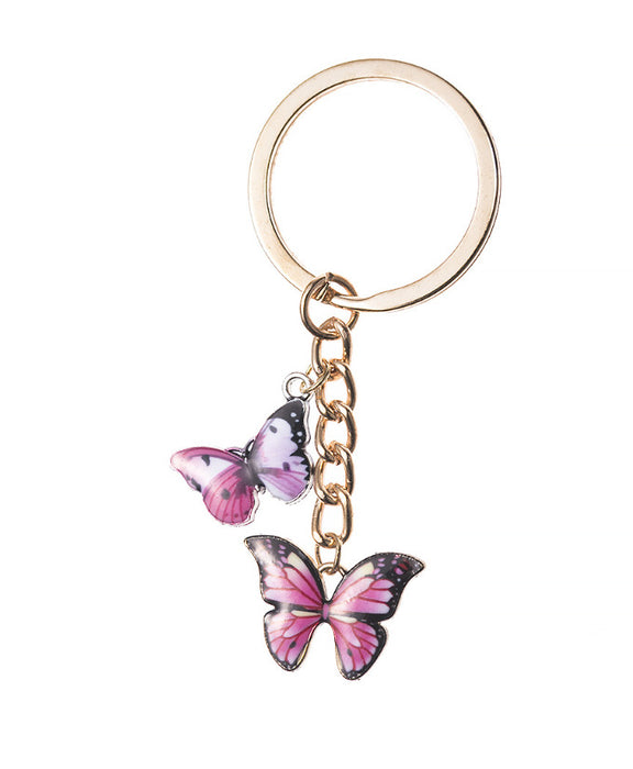 Wholesale Keychains For Backpacks Butterfly Alloy Keychain MOQ≥3 JDC-KC-HaoH002