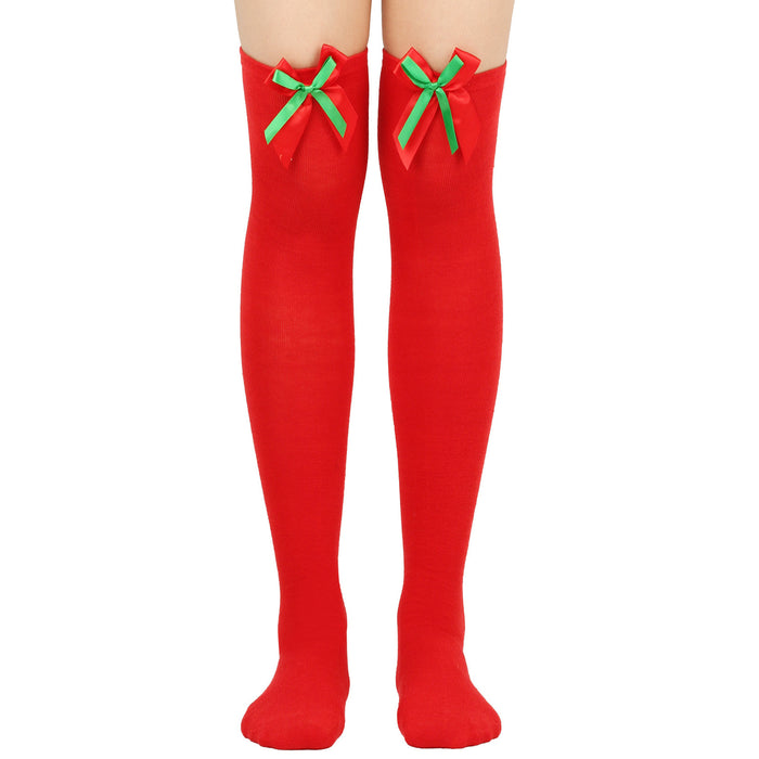 Wholesale Sock Polyester Cotton Christmas Socks Balls Over the Knee JDC-SK-XQ027