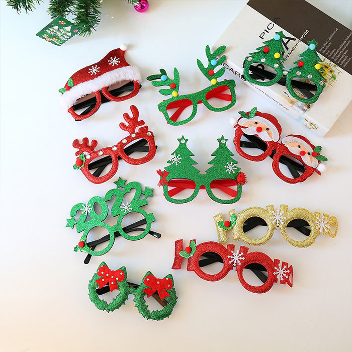Decoraciones al por mayor Gafas de decoración de Navidad MOQ≥2 JDC-DCN-Jincheng001