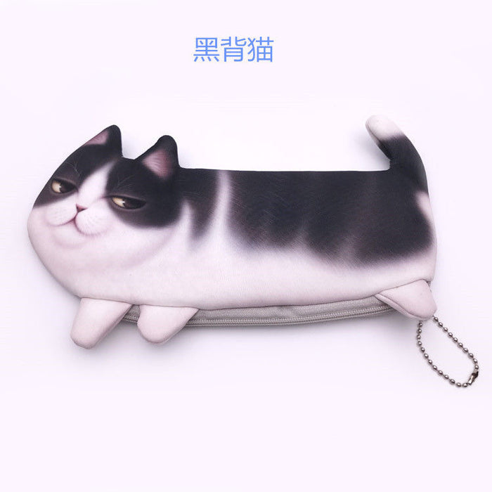 Wholesale Pen Bag Polyester Simulation Cat Pen Bag JDC-PB-AYM003