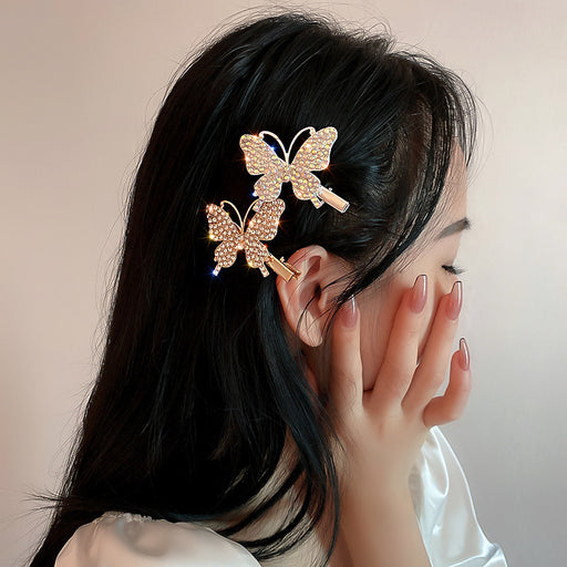 Jewelry WholesaleWholesale Diamond Butterfly Cute Girl Hair Clip JDC-HC-Muran005 Hair Clips 慕苒 %variant_option1% %variant_option2% %variant_option3%  Factory Price JoyasDeChina Joyas De China