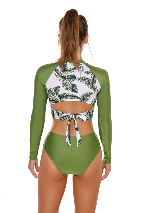 Wholesale Long Sleeve Surf Polyester Swimwear JDC-SW-Relang006