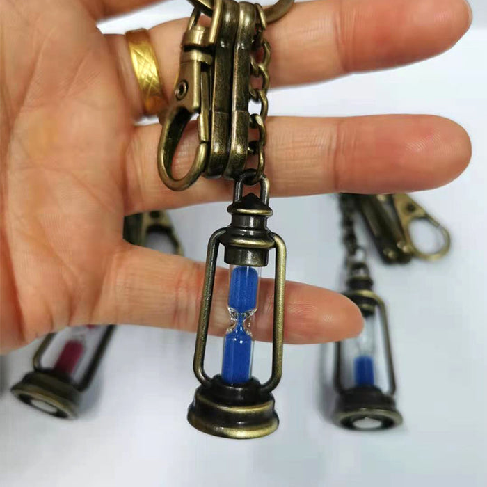 Wholesale Keychain Metal Retro Horse Lamp Hourglass MOQ≥2 JDC-KC-CZhan004