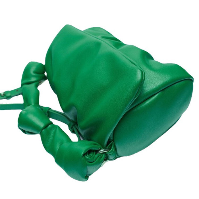 Wholesale Shoulder Bags PU Leather Messenger Cloud Bag Mini Knotted Folds JDC-SD-LXTX001