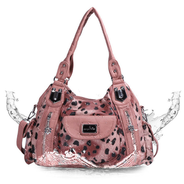 Wholesale Shoulder Bag PU Leopard Print Large Capacity Portable Diagonal Cross JDC-SD-TSZW002