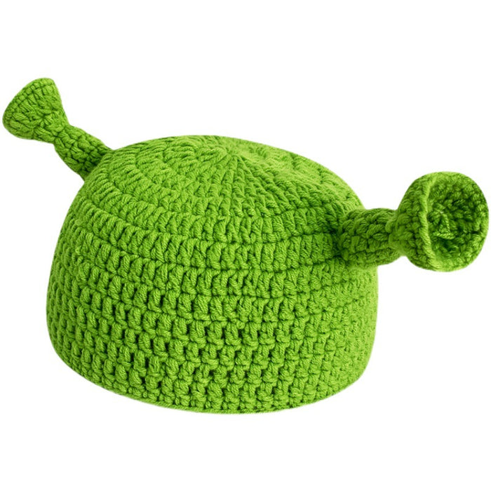 Wholesale Hat Wool Cute Funny Green Monster Knitted Hat JDC-FH-MKai001