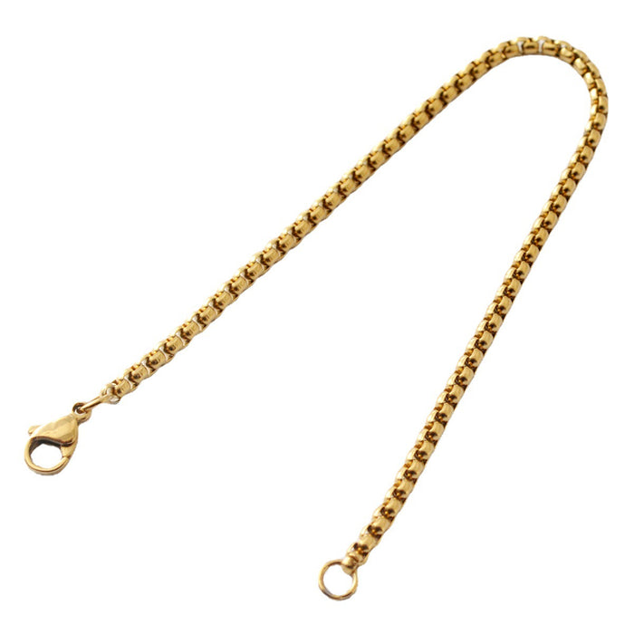 Brazalete de perla cuadrada de oro de acero inoxidable al por mayor JDC-BT-KYB007