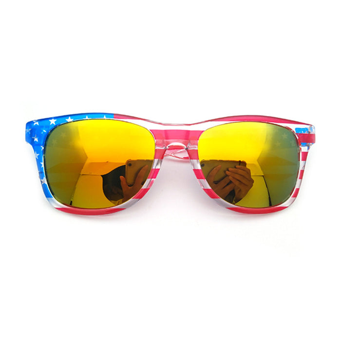 Wholesale 4th of July Flag Glasses Nail Free Independence Day Party Color Film Sunglasses JDC-SG-ZhuoW008