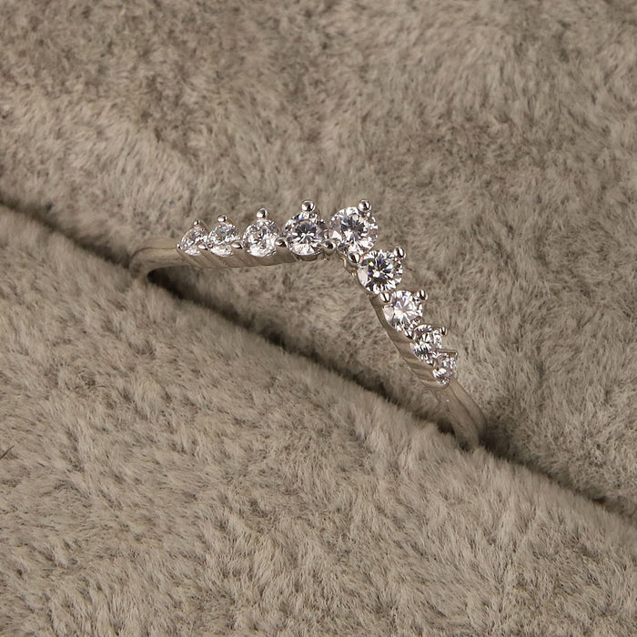 Jewelry WholesaleWholesale S925 Sterling Silver Crown Diamond Ring JDC-RS-ChangS001 Rings 常升 %variant_option1% %variant_option2% %variant_option3%  Factory Price JoyasDeChina Joyas De China