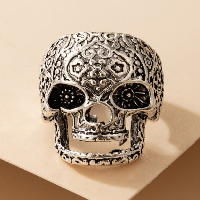 Wholesale Rings Metal Skull Zodiac Halloween JDC-RS-C007