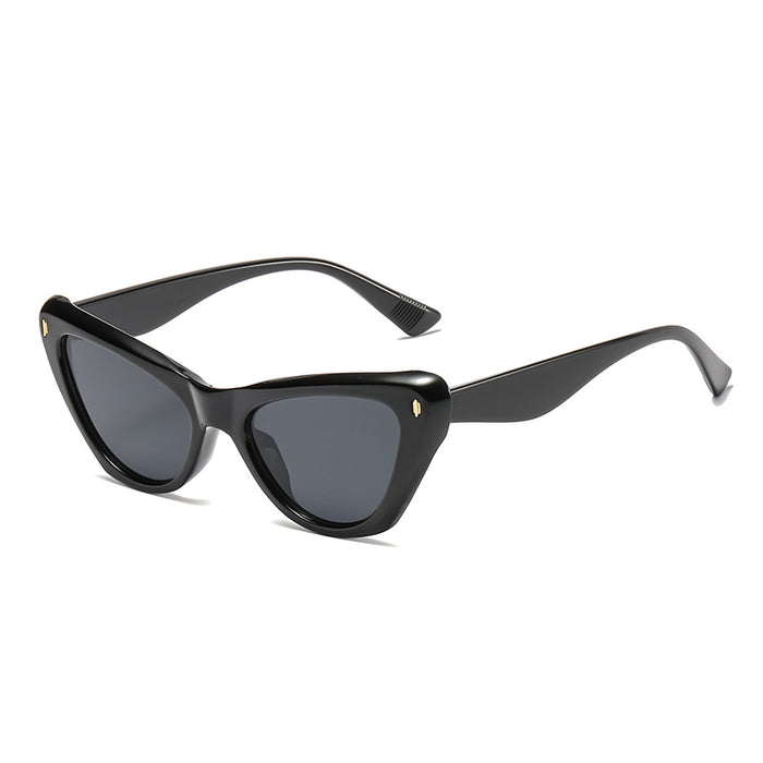 Wholesale Sunglasses PC Retro Color Frame Cat Eye JDC-SG-JQB008