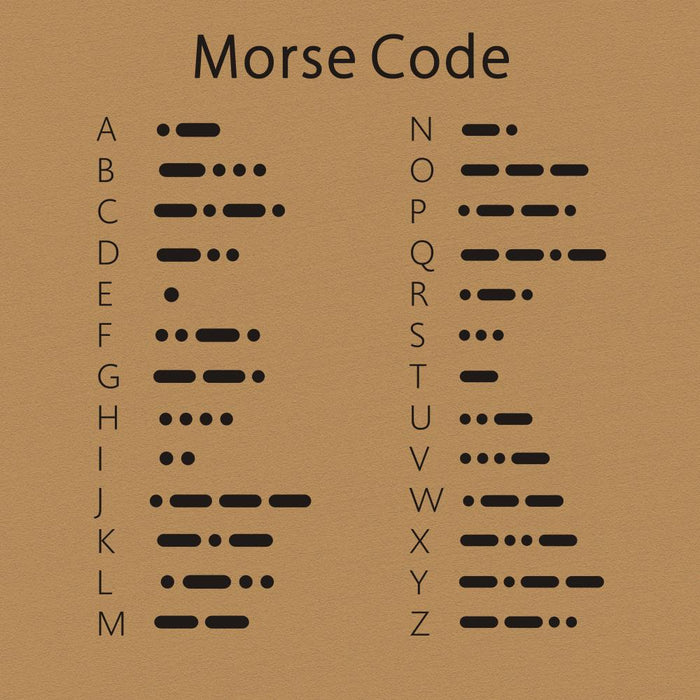 Código de Morse al por mayor Bracelet de pareja alfanumérica JDC-BT-JIUL012