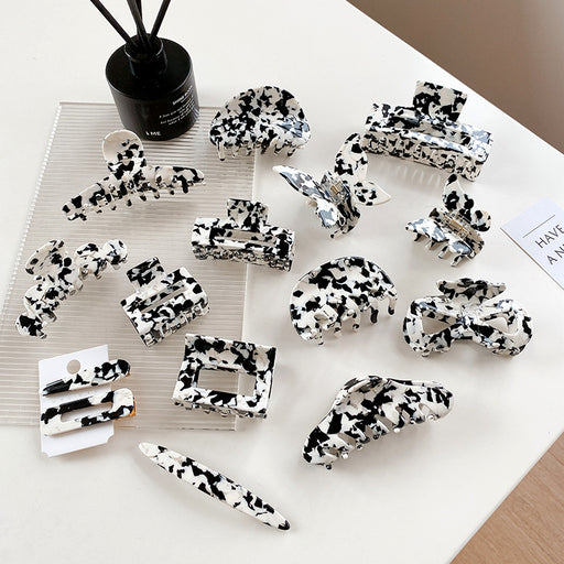 Jewelry WholesaleWholesale cow color series black and white medium hollow hairpin JDC-HC-Dduow104 Hair Clips 朵薇 %variant_option1% %variant_option2% %variant_option3%  Factory Price JoyasDeChina Joyas De China