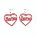 Jewelry WholesaleWholesale acrylic heart-shaped earrings JDC-ES-XUEP015 Earrings 雪帕 %variant_option1% %variant_option2% %variant_option3%  Factory Price JoyasDeChina Joyas De China