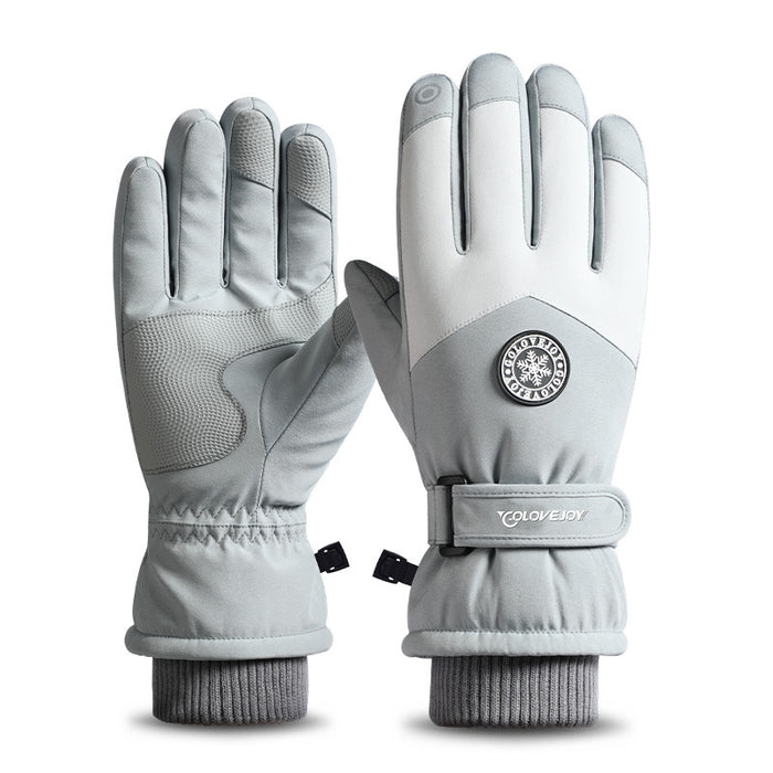 Wholesale Gloves Acrylic Fiber Plus Fleece Waterproof Touch Screen Outdoor Palm Non-Slip MOQ≥2 JDC-GS-XinR003
