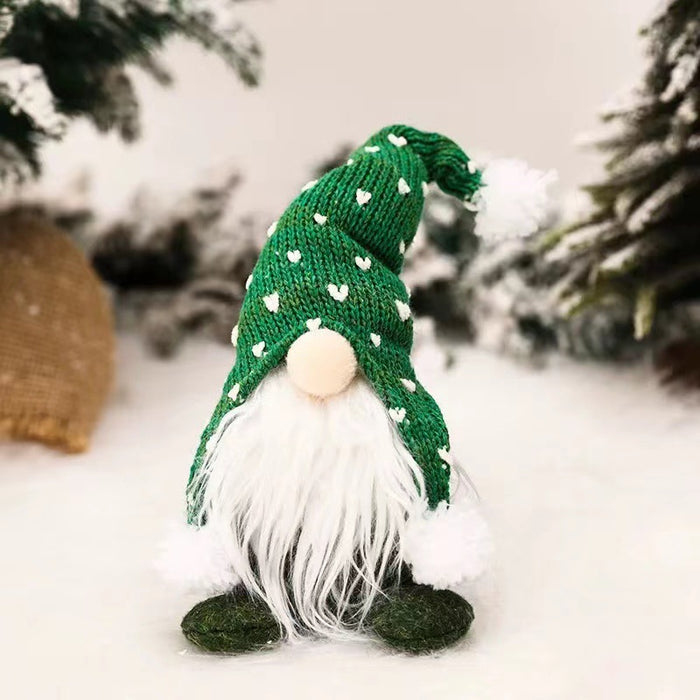 Wholesale Ornament Cloth Christmas White Beard Faceless Doll MOQ≥2 JDC-OS-MinG001
