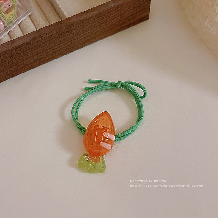 Wholesale Hair Scrunchies Plastic Fruit Cartoon Child JDC-HS-Hankou007