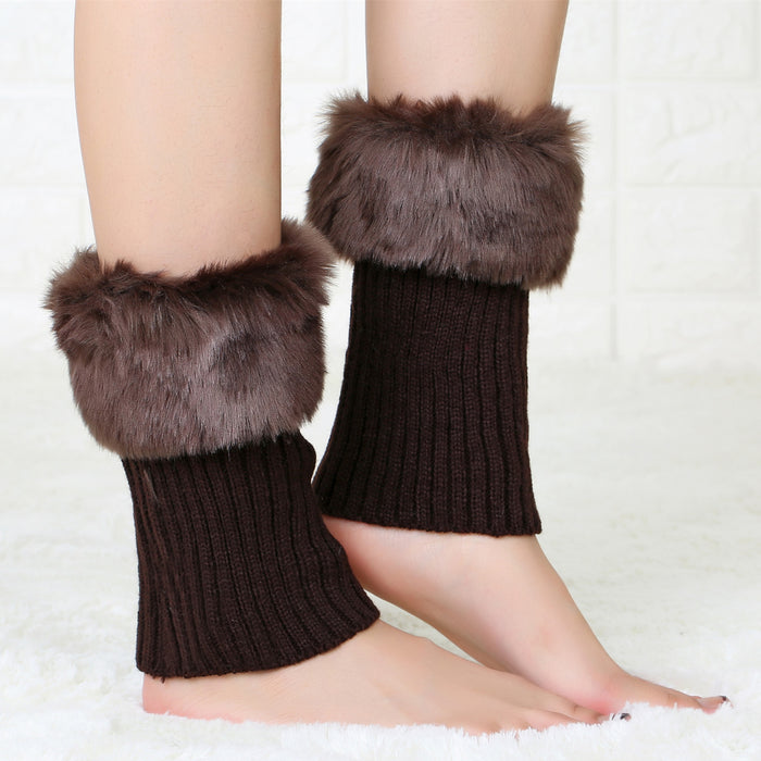 Calcetines al por mayor de algodón acrílico calcetines de lana cubiertas de piernas calientes moq≥2 jdc-sk-oux001