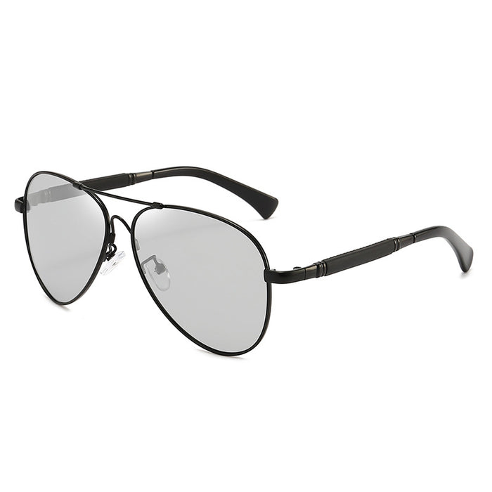 Wholesale TAC Memory Titanium Alloy Color Changing Glasses Fashion Men's Polarized Sunglasses JDC-SG-DYD001