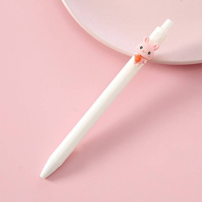 Bolígrafo al por mayor Pen plástico lindo Push Rapid Dry JDC-BP-Weil002