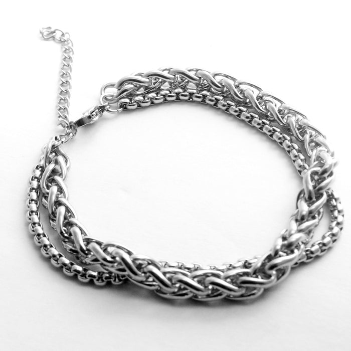 Wholesale multi-layered jewelry hip hop style original design chain accessories JDC-BT-KYB005