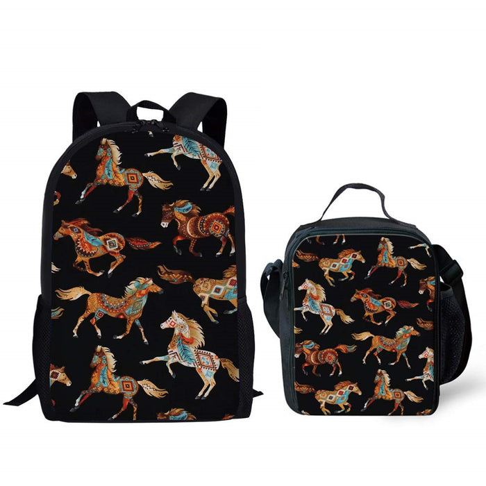 Wholesale Backpack Polyester Maxima Print Messenger Bag 2 Piece Set JDC-BP-Zhengd001