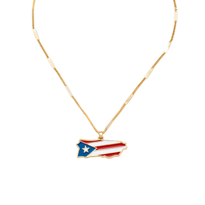 Wholesale Necklaces Alloy American Flag JDC-NE-AYN127