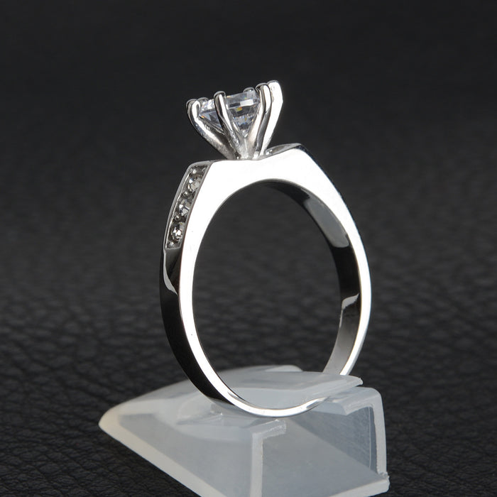 Anillo al por mayor Six Imitation Diamond Ring JDC-RS-Premksln002