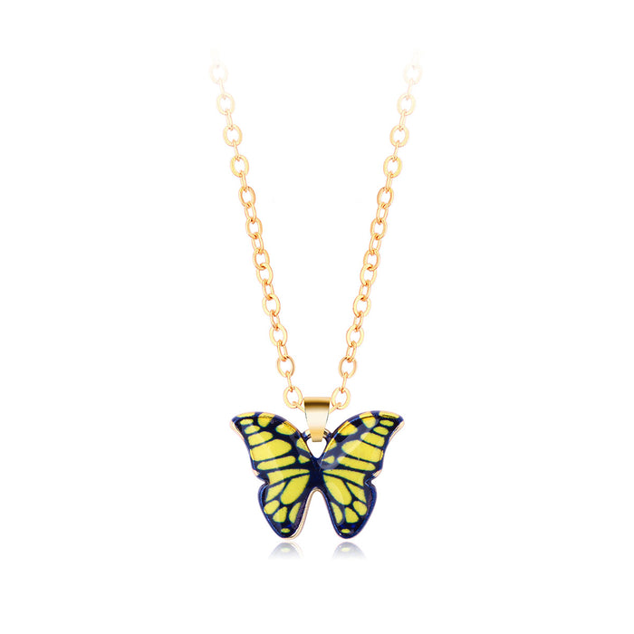 Wholesale Necklaces Alloy Butterfly Boho Multicolor MOQ≥5 JDC-NE-HanP009