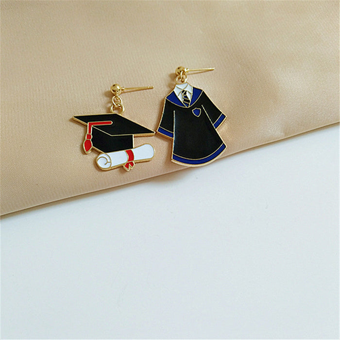 Wholesale Earrings Alloy Personality Hats Clothes JDC-ES-AiMei021