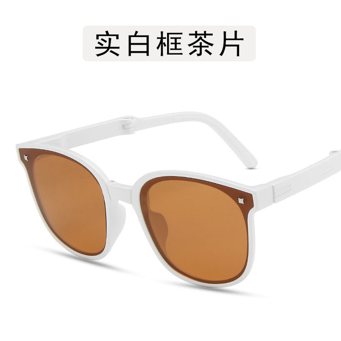 Wholesale children's foldable second generation sunglasses men's UV protection JDC-SG-GuangD014